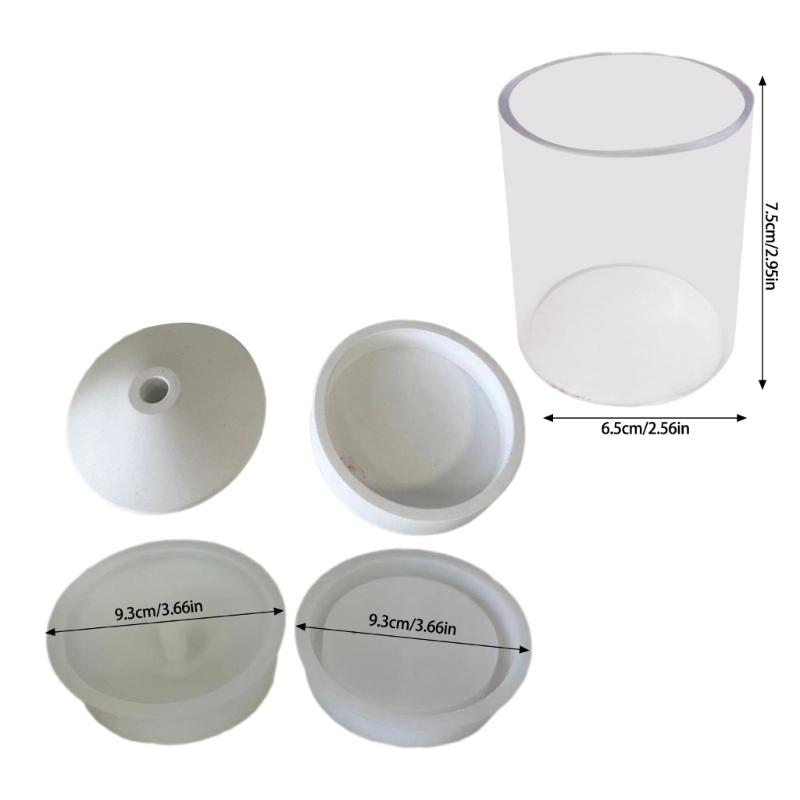 Outdoor Garden Candle Holder Silicone Molds Handmade Candlestick Molds Concrete Plaster Moulds for Candle Holder Making