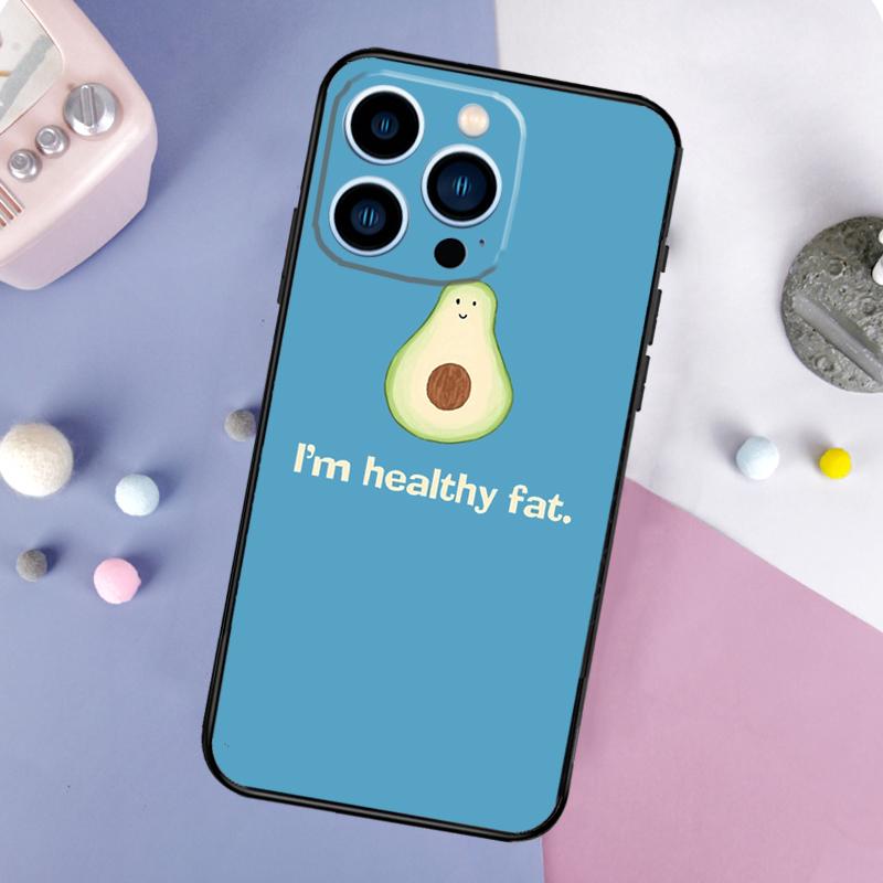 

Cute Avocado Phone Case For iPhone 17 Pro Max 15 13 12 11 14 16 Pro Max Plus Mini 16e 17 Air Back Cover iPhone 15Pro MAX