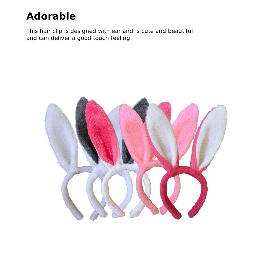 Cute Children Plush Ear Hairband Winter Spring Kids Decorative Headband Party Portable Costume Headwear Head Ornament