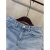 C S In The Room unbalanCed CuttIng Denim ShortS One Color