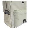 Adidas Sportswear 3-Stripes Lightweight Sports Series 27.4L Practical Commuter Plain Fabric Backpack Unisex Backpack Light-Sesame-Gray Black KQ7967