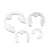 50pcs 1.2mm 2mm 3mm 4mm 5mm Stainless Steel E Type Clip Circlip Retaining Ring for Shaft Fastener Washers Hardware