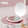 Round Fashion with USB Charge Led Light Cosmetics Tool 2X Magnifying Mirror Luminous Makeup Mirror
