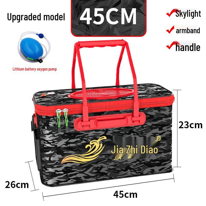 Multi-functional Foldable Fishing Bucket and Fish Protector