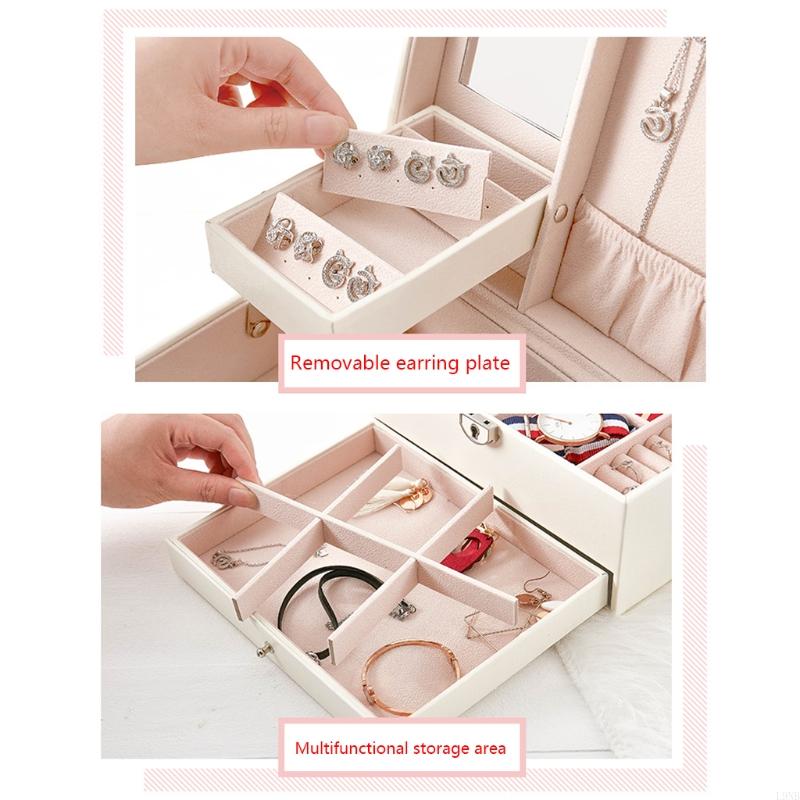  Large Capacity Jewelry Storage Box Multi Layer for Jewelry Necklace Earring Bracelets Rings Pendants Storage Packaging