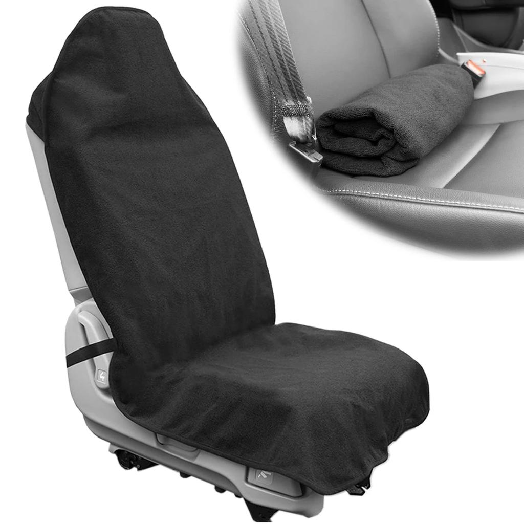 Car Seat Towel Cover Waterproof Car Seat Towel Protector with Adjustable Elastic Strap Non-slip Breathable Front Rear2025