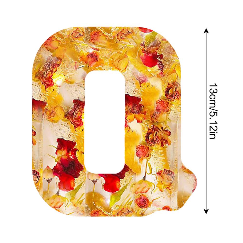 Creative Large Letter Floral Night Light 26 Letters A-Z Dry Flower Simulation Floral Letter Light Valentine's Day Gift