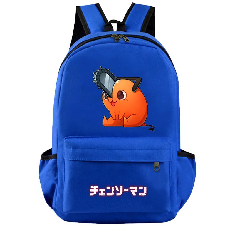 Anime Chainsaw Man Rucksack für Jungen Mädchen Hildren Zurück zur Schule Schultasche Student Kawaii Rucksack Luffy Nami Lysop Leichte Taschen