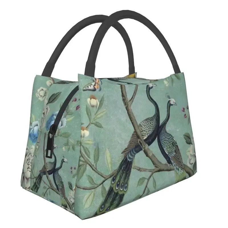 Poster Moară de Vânt Vintage Albastru Delft Olandez Genți de Prânz Izolate pentru Muncă Birou Răcitor Impermeabil Cutie de Prânz Termică Femei