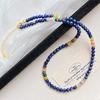 Autumn And Winter Retro Boutique Natural Lapis Lazuli Design Sense Necklace Collarbone Chain Sweater Chain Women