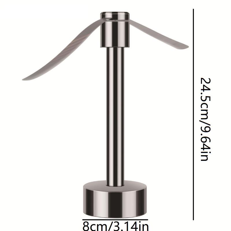 Portable Stainless Steel Fly Repellent Fan Silent Battery Power Automatic Fly Trap Keep Flies Away Table Pest Fan Home Outdoor