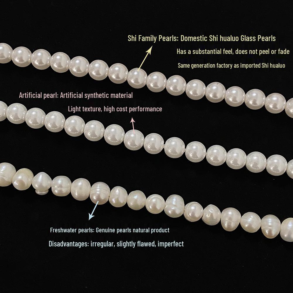 Gold-Tone Heart Freshwater Pearl Shell Bead Stud Earrings for Women - Elegant Copper-Plated Design