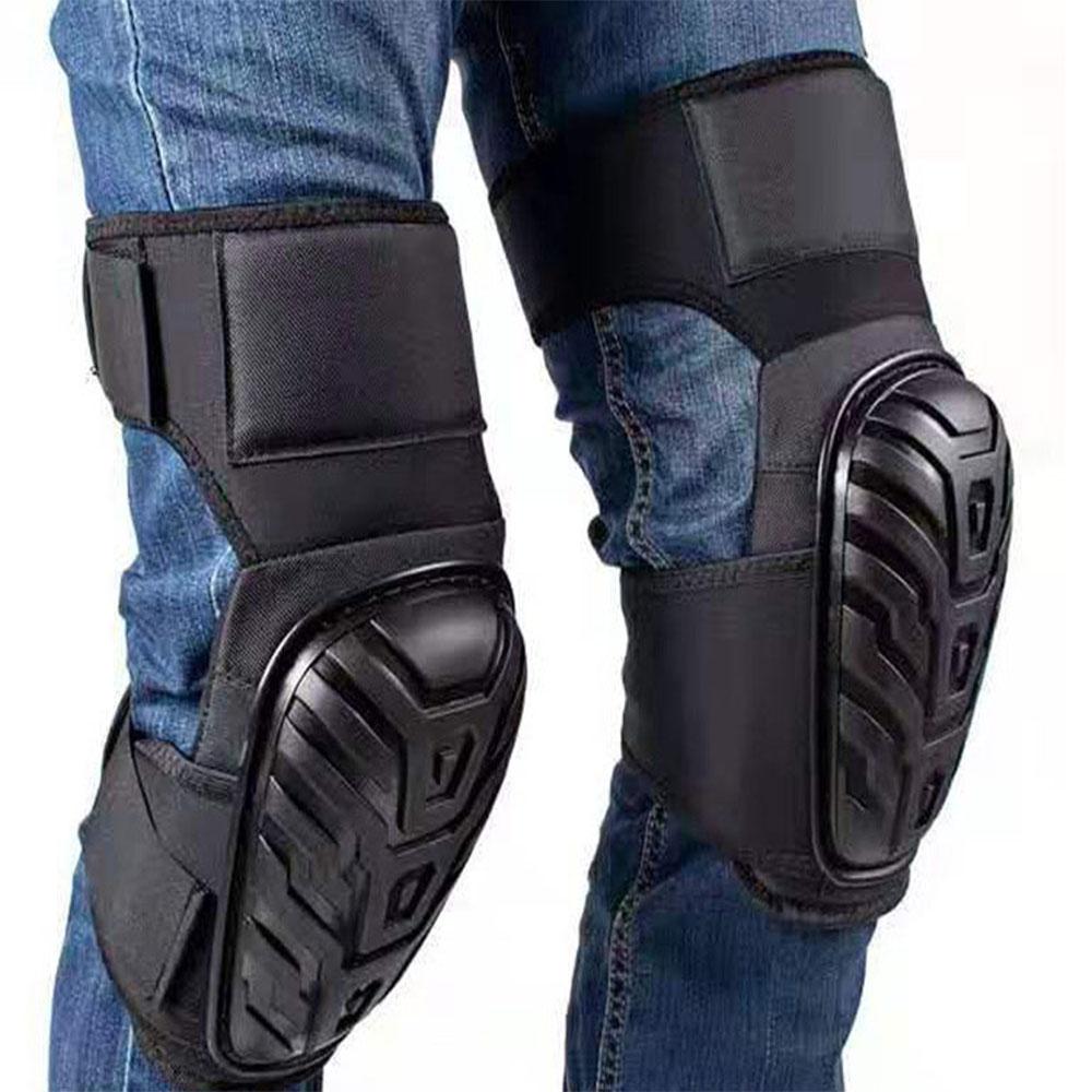 Knee Pads for Work with Improved Adjustable Thigh and Shin Double Straps, Heavy Duty Shell, Soft Foam Padding and Gel Cushion