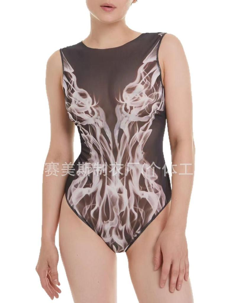 2025 European & American Cross-Border One-Piece Russian Swimsuit Bikini