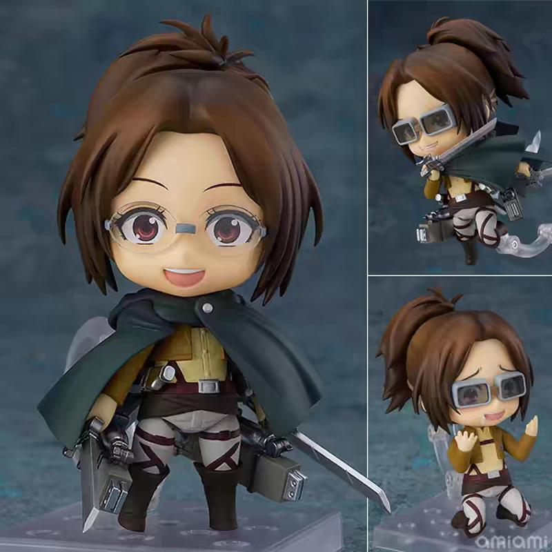 10CM Q Version Attack On Titan Anime Character Series Articulated Action Figure Alan Yeager Pvc Model Kit Collectible Toys Gift