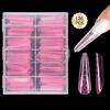 120 UVS Żel Akryl Formy do Zdobień Paznokci Sztuczne Końcówki Paznokci Przezroczyste Pełne Pokrycie Formy Duals Nail System z Podziałką do Przedłużania