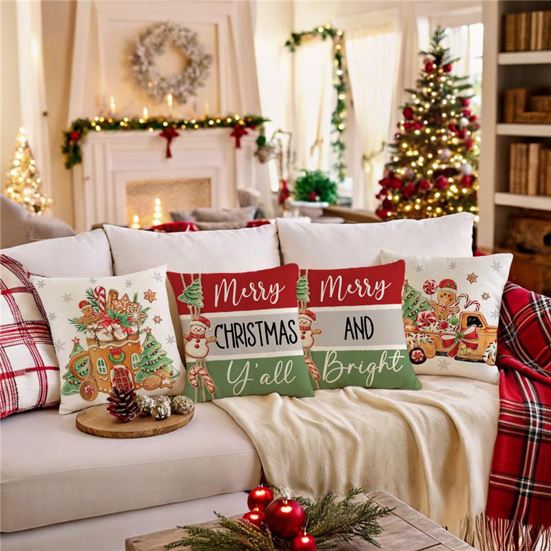 Pillowcases Without Core Christmas Pillows Bedroom Bedside Cushions Living Room Sofa Pillows