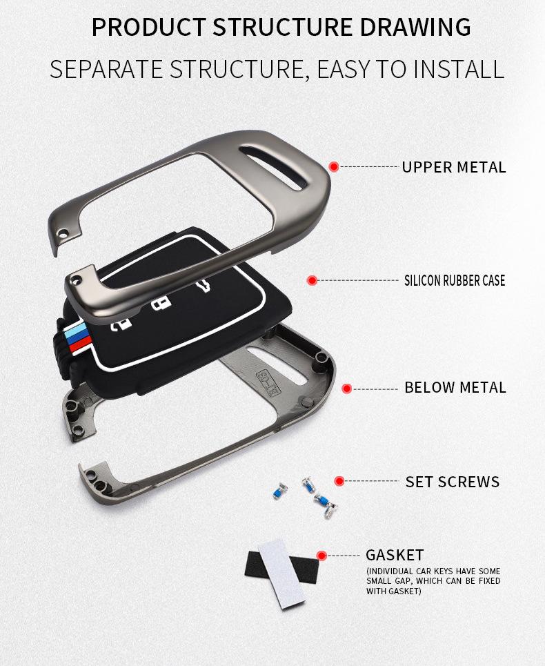 Baojun RC6/RM5 RS5/RS3 Metal Car Remote Key Case