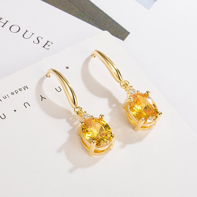 New 925 Sterling Silver Earrings Fashion AAA Zircon For Women Exquisite Student Girlfriend Jewelry Accessories Wedding PartyGood Product