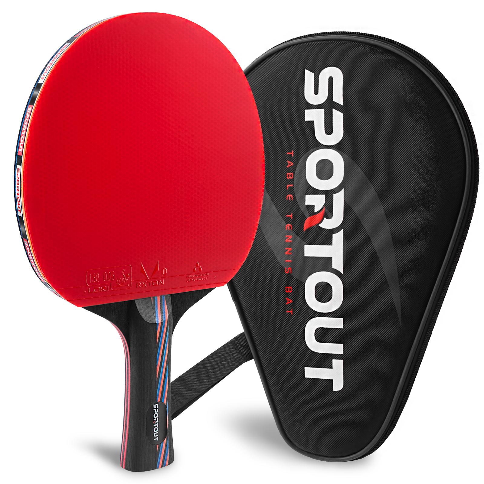 

Настольный теннис, Портативный набор для настольного тенниса, Ракетки для пинг-понга для уличного и комнатного стола для настольного тенниса, Высокопроизводительная ракетка, Com красный