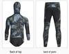 Herren Camouflage 3,5 mm Speerfischenanzug - Zweiteilig, verdickt, warm und kältefest für Wintertauchen und Jagen.