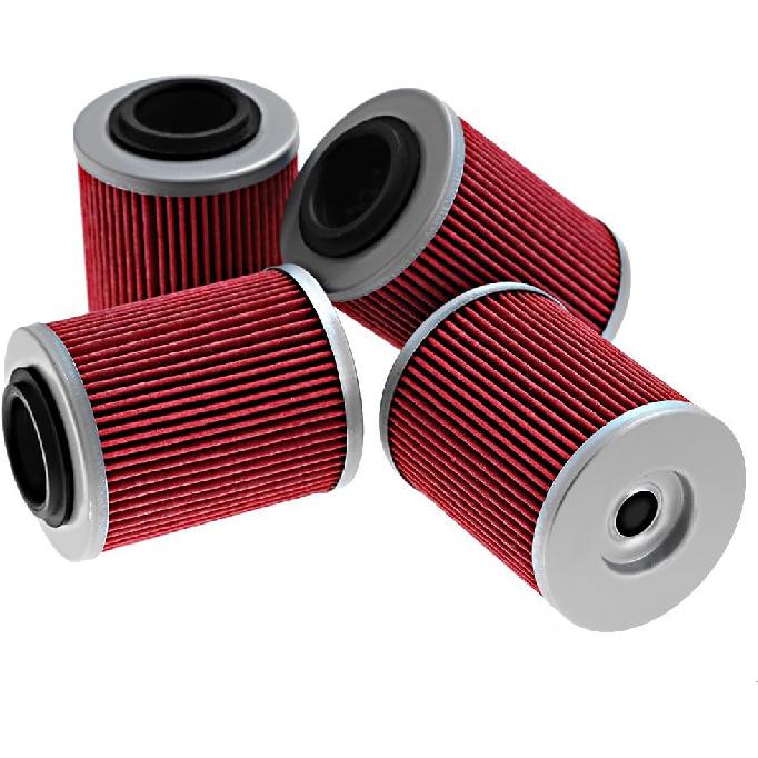 Oil Filter Replacement for Can-Am Outlander 330 400 450 500 570 650 800 850 1000 Replace# 420256188 711256188 KN152 HF152 (4Pcs)