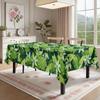 Tropical Leaves Rectangle Table Cloth for Table Decor Kitchen Dining Waterproof Reusable Tablecloth for Table Indoor Outdoor