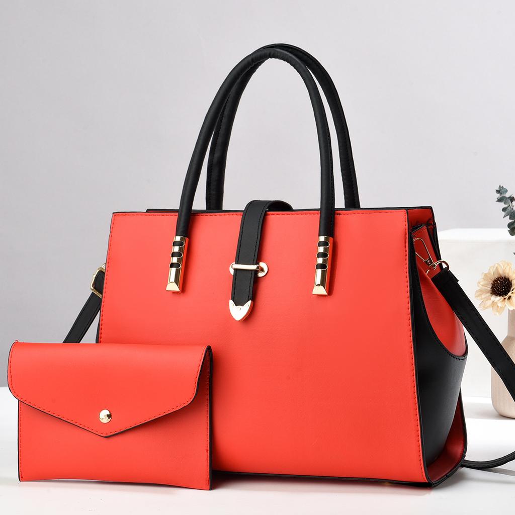 Mother and Child Bags  High Appearance Level  Fashionable Color-blocked Handbags  Simple Single-shoulder Bags  and Trendy Crossbody Bags