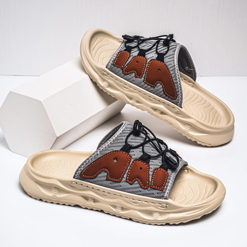 Móda CYYTL Pantofle Pánské Letní Ležérní Venkovní Plážové Boty Sandály Chůze Nazouváky Pohodlí Luxusní Značkové Kožené Módní Lehké