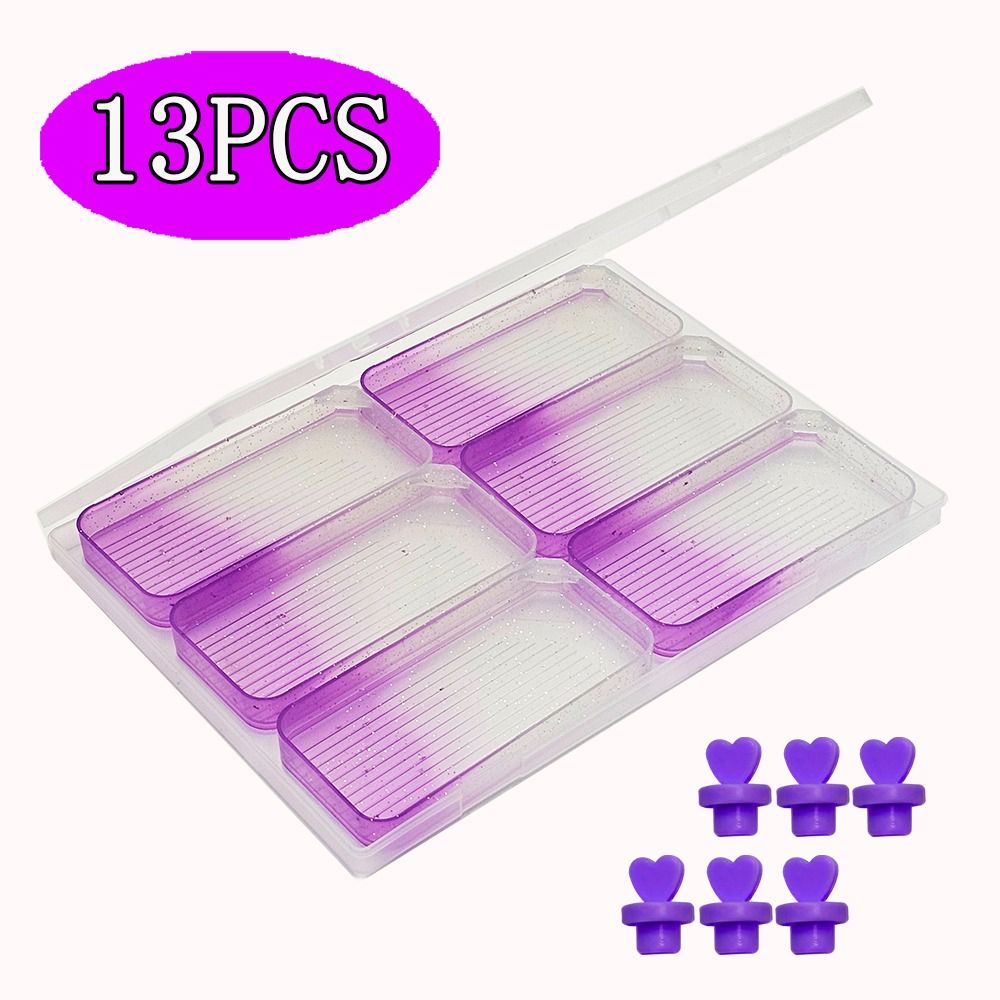 4/7/13Pcs Large Capacity Gradient Diamond Painting Trays Drill Storage Container for Nail Art