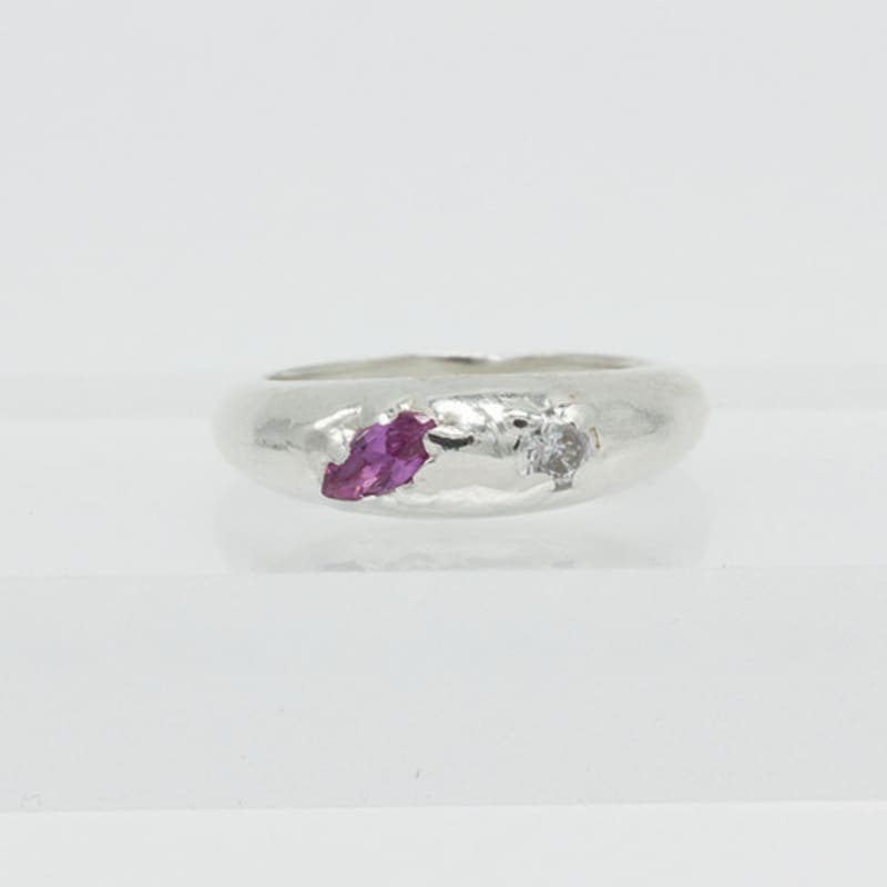 studio curve Volume stone ring