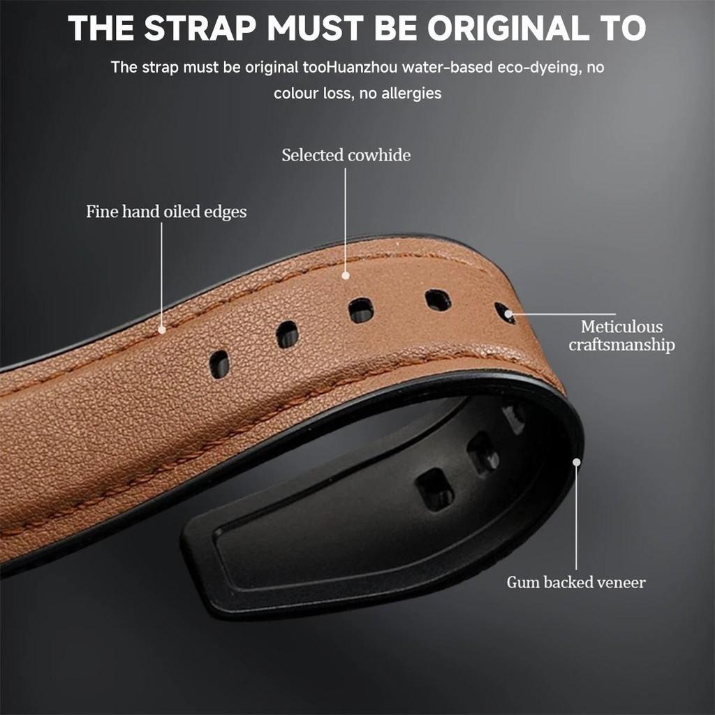 Leather Silicone Hybrid Strap for Samsung Galaxy Ultra(2025) Watch 8 40/44mm Smartwatch Band for Galaxy Watch Ultra 47mm 8Class