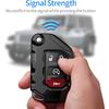 Autophone Compatible With Jeep Key Fob Cover With Leather Keychain Soft TPU Protection Key Case For 2018-2025 Wrangler JL JLU Rubicon Wagoneer