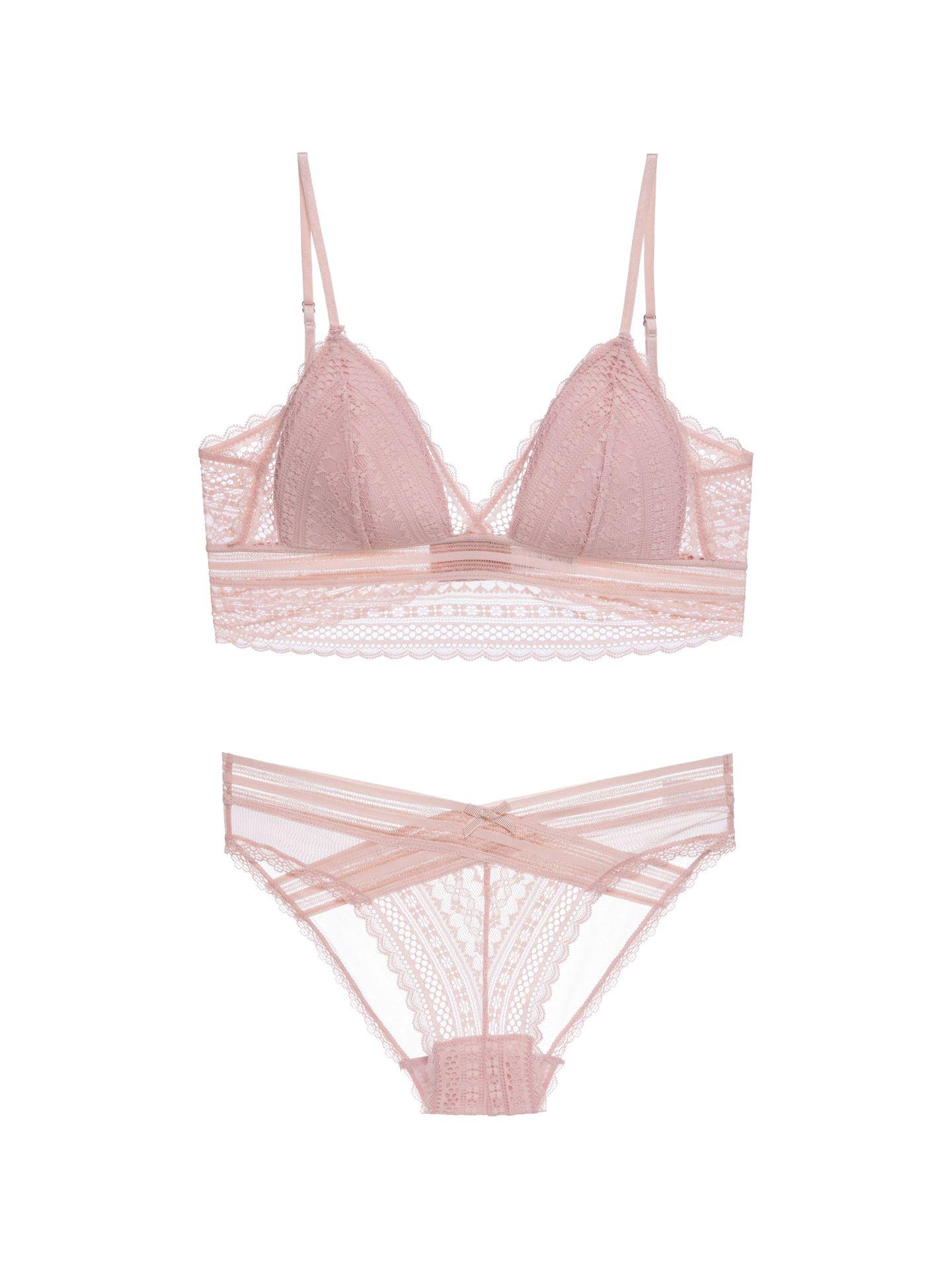 

U-Shaped French Wireless Invisible Bra for Women, Slimming Large Bust, Deep Back Design, Set 0774 L (80ABC)