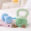 Creative Simulation Dumbbell Doll Plush Toy Pendant Kettlebell Doll Children Soothing Doll Photo Props