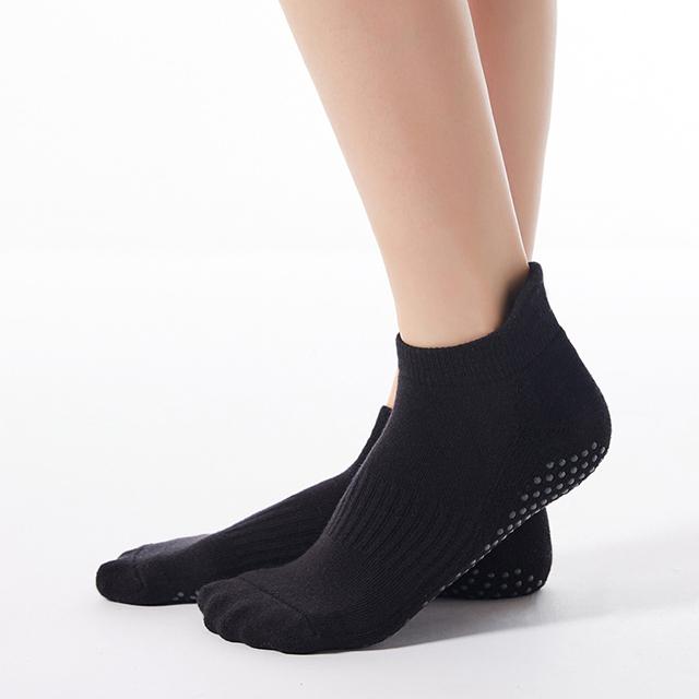 Rutschfeste Pilatessocken für Damen, atmungsaktiv, Fitness-Baumwolle, Yogasocken für Damen, Fitnessstudio, Workout, Ballett, Tanz, Sport-Socken