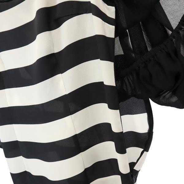 PAOLA FRANI Made In Italy Border Five-quarter Sleeve One Piece Women Used