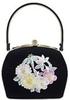 Ando Handbag with Four Gentlemen Japanese Style with Suitable for Entrance and Black JBA-1 Women's Embroidery, Handle, Weddings, Graduations,