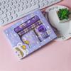 1 Set Cartoon Stationery Set Including Pencil Notebook Ruler Eraser Pencil Sharpener Student School Supplies Stationery Gifts