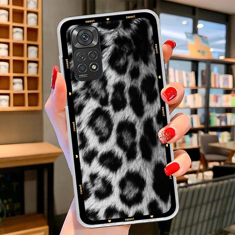 Animal Leopard Print Cover Phone Case For Xiaomi Redmi Note 15 14 13 12 11 10 Pro Plus 14S 12S 11S 11T 11E 10S Soft Fundas Shell