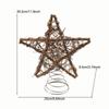 Elegant Spiral Star Christmas Tree Ornament Made from Wood and Wire Perfect for Festive Holiday Home Decoration