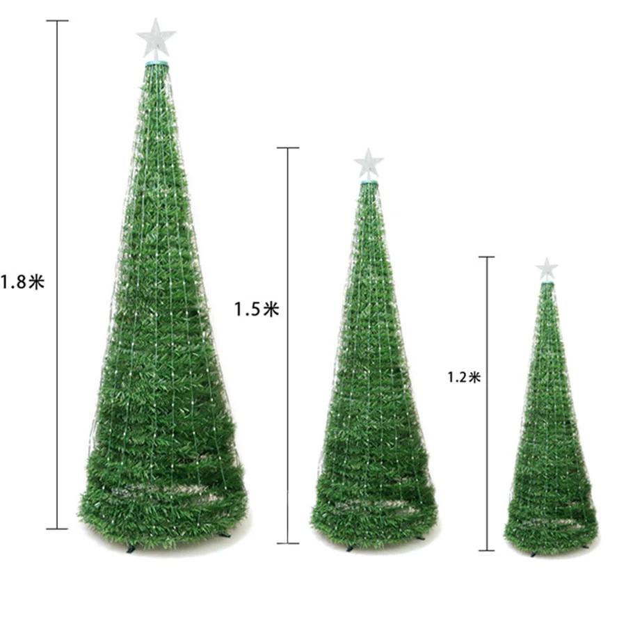 1.8M Remote Controlled Artificial Christmas Tree With 304LEDS RGBIC Fairy Light Garland for Home Xmas Wedding Holiday Decor