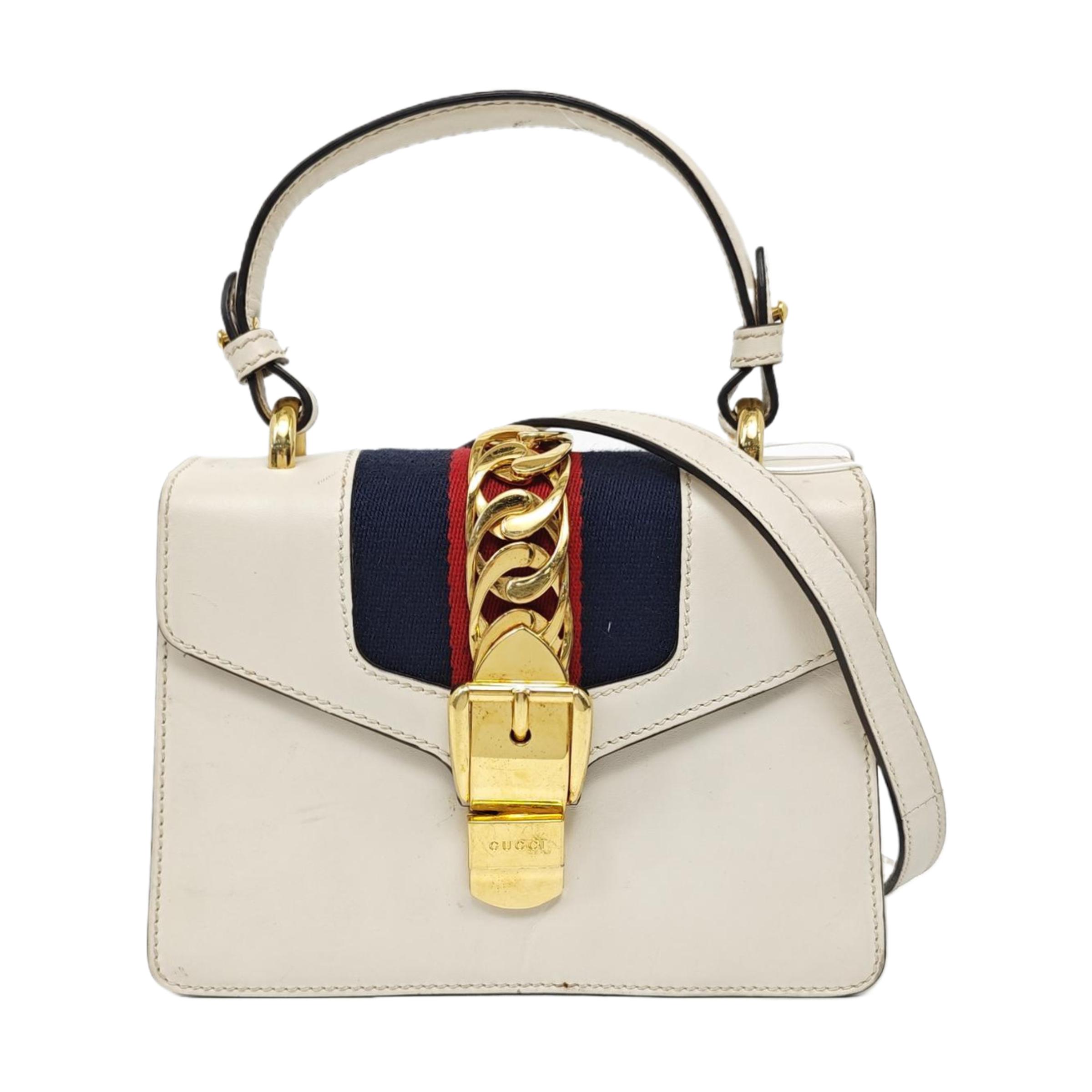 [Pre-Owned] Sylvie Gold Buckle Striped Web