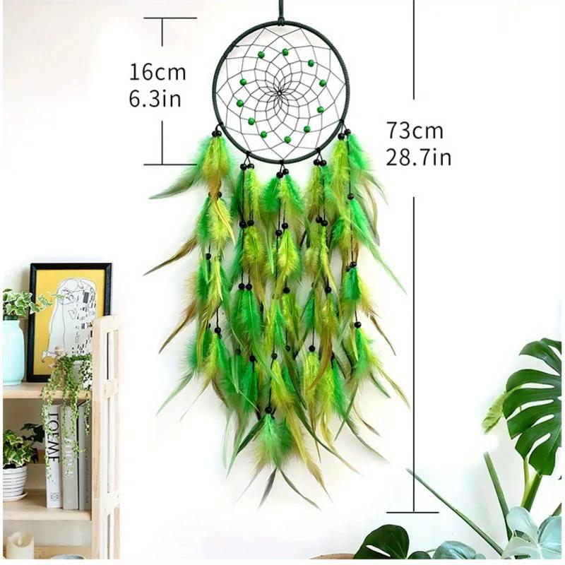 1pcs Beautiful Polychrome Dream Catcher Creative Home Wall Decoration Forest Style Wall Decoration Pendant,