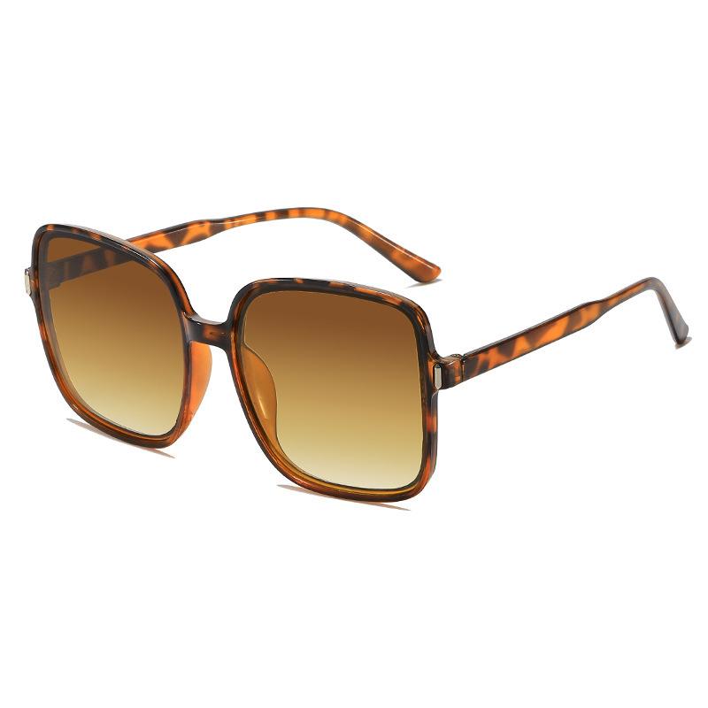 Large Box Sunscreen Fashion Sunglasses Women'S Uv Protection Gradual Change Color Korean Version Of Glasses Men'S Street Sunglasses