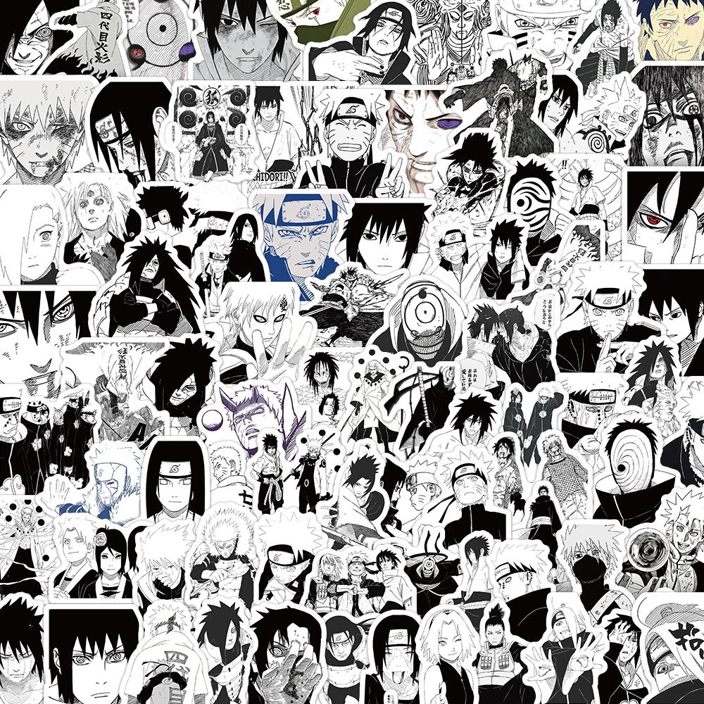 Naruto Waterproof Vinyl Stickers Removable No Residue for Laptop Phone Bottle Luggage Anime Fans Gift