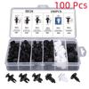 835 Car Push Retainer Black Nylon Fastener Clips in Plastic Box for GM Ford Lexus Honda Chrysler Mazda Nissan Jeep Ford