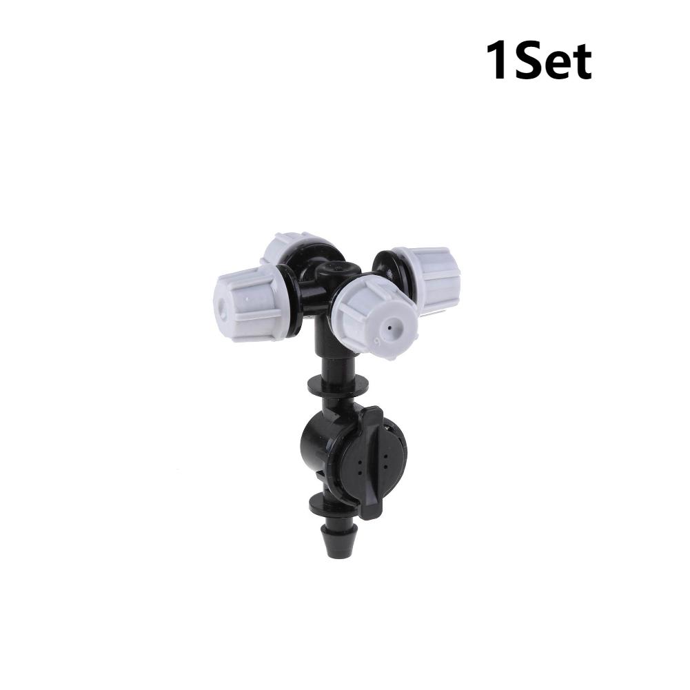 20/100pcs Agricultura Sprinklers Four Outlets Atomizing Misting Sprayer High Pressure for Outdoor Misting Cooling System