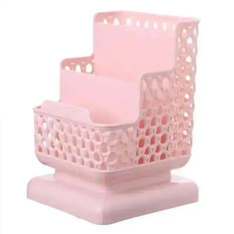 Schulbedarf Make-up Organizer Desktop Aufbewahrungsbox Behälter für Kosmetik Schreibwaren Kunststoff Organizer Schulbürobedarf