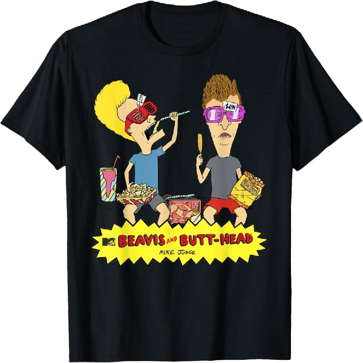 

Beavis and Butt-Head Snacks On The Curb Logo T-Shirt XXXXXL чёрный